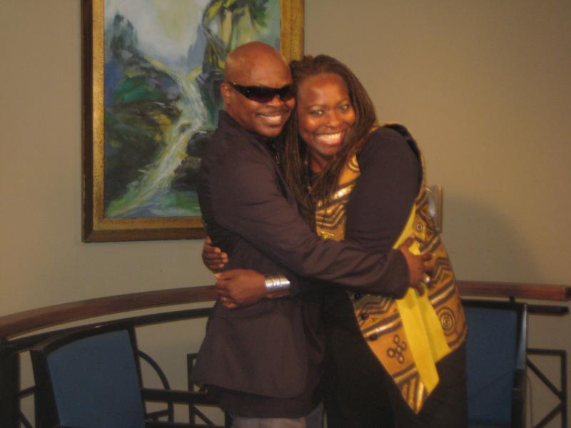TK Soul on the set with Sade Turnipseed